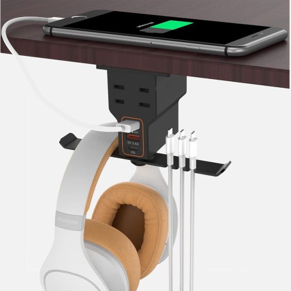 Gaming Headphone Stand with Ports